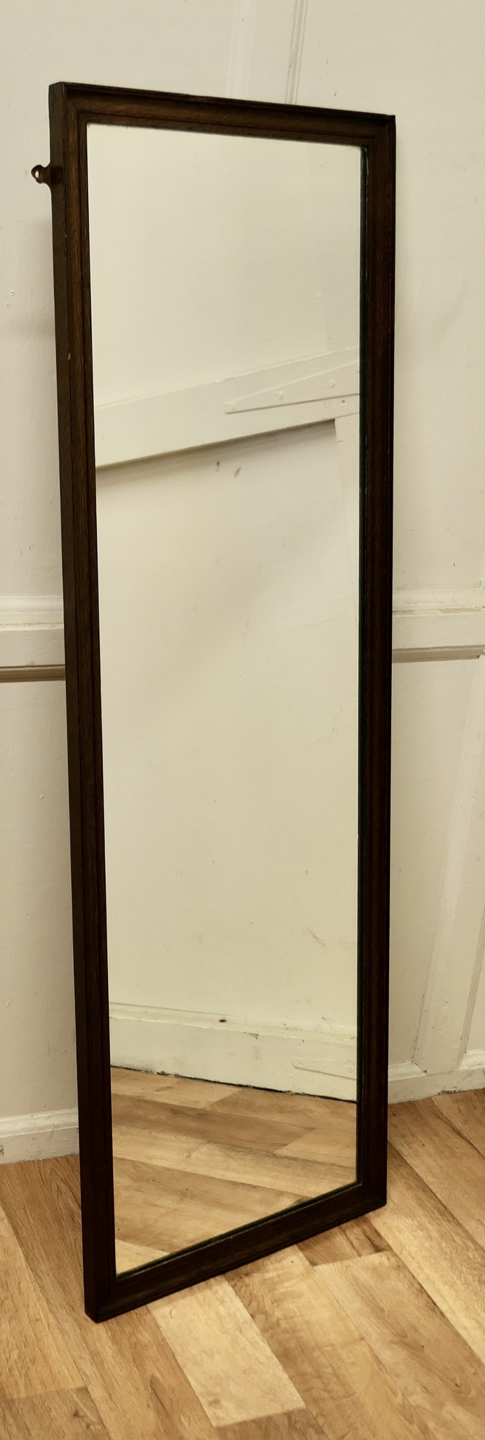 Tall Oak Wall Hanging Dressing Mirror 