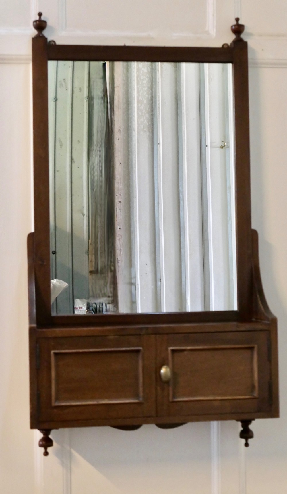 Large Victorian Wall Cabinet with Mirror 