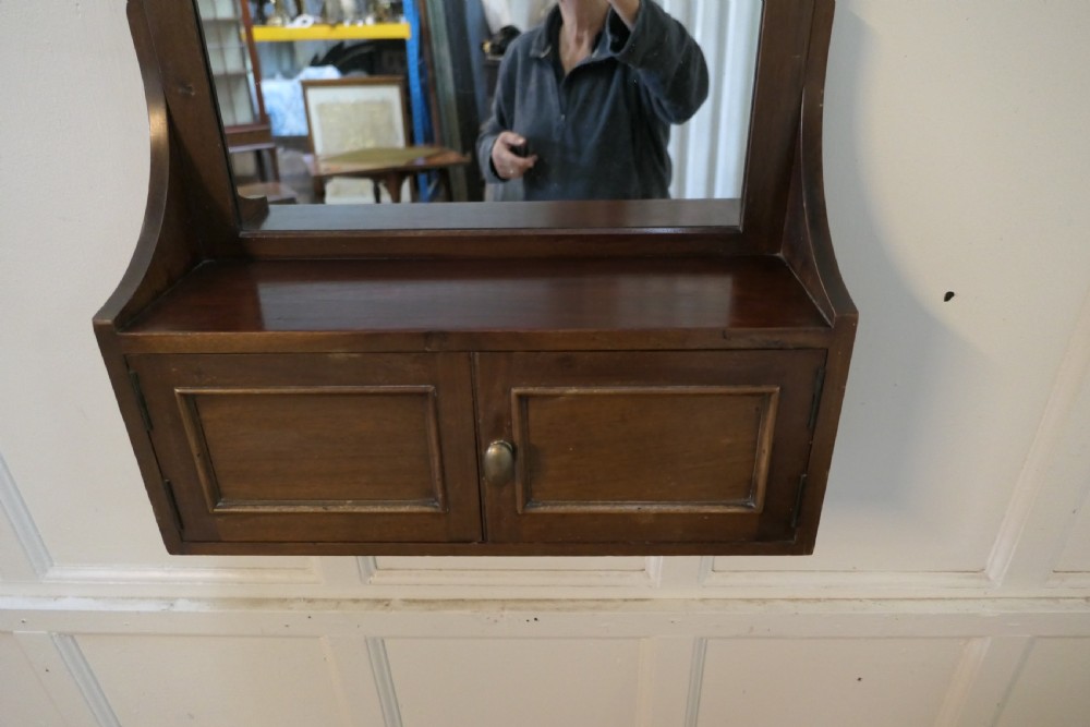 Large Victorian Wall Cabinet with Mirror  View VII