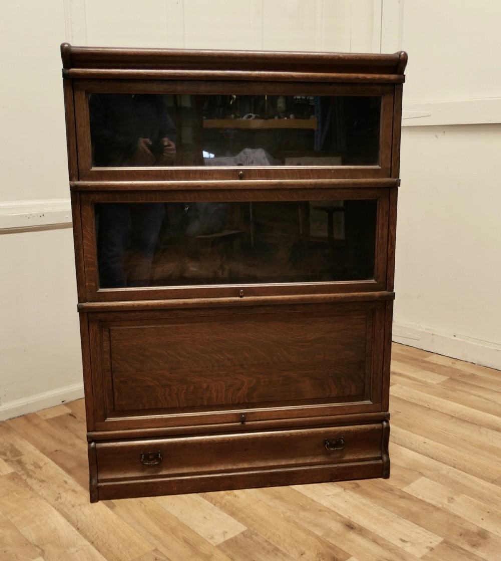 Stacking Oak Globe Wernicke Barristers Bookcase or Filing Cabinet
