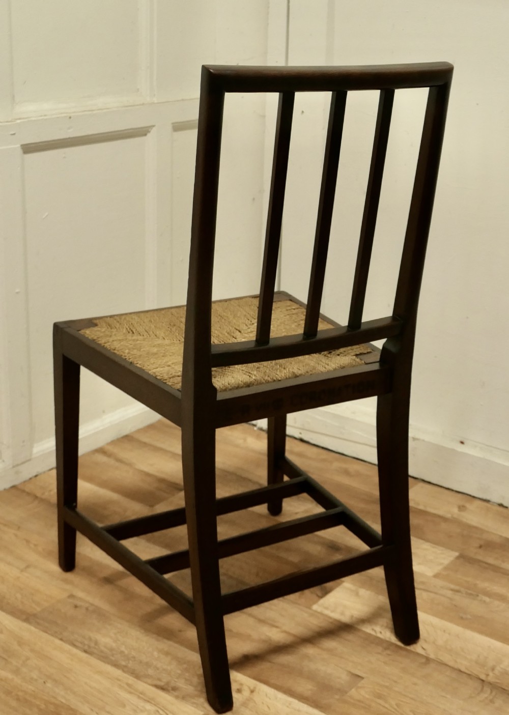 1901 E.R VII Coronation Chair in Cotswold Country Oak View III