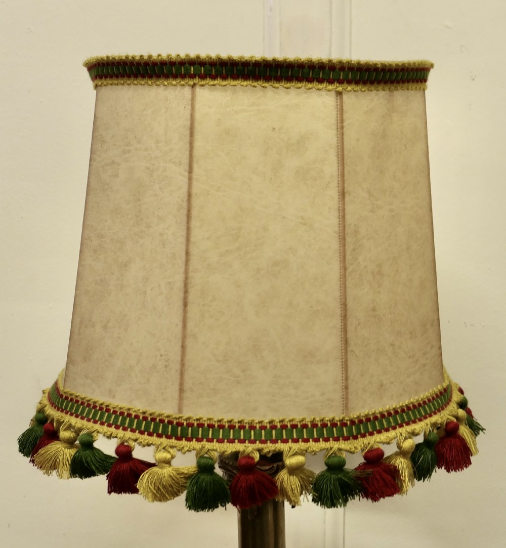 Heavy French Gothic Brass Table Lamp    View V