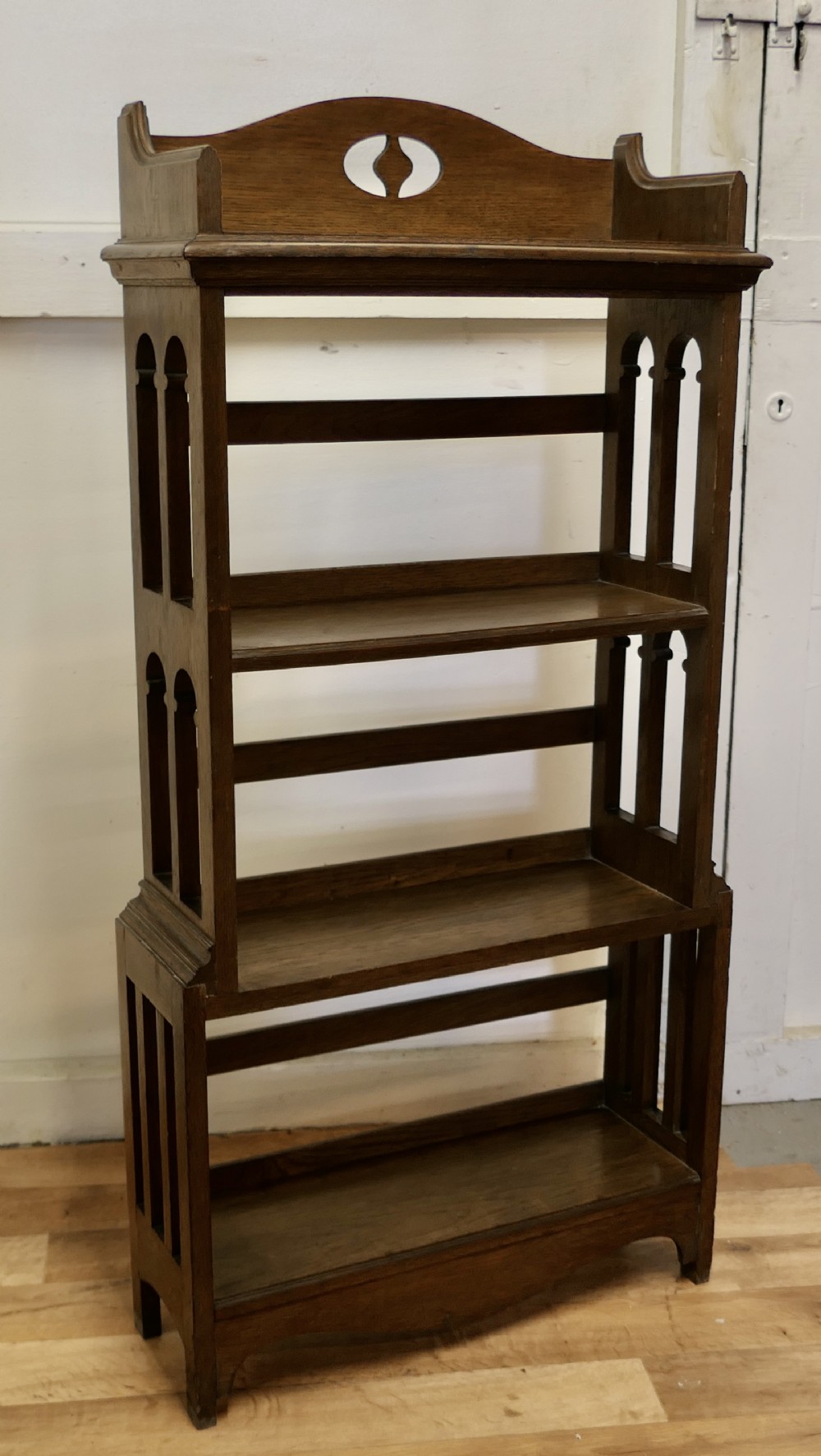 Art and Crafts Open Front Bookcase 