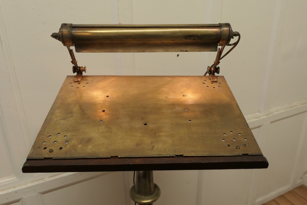 Brass Conductors Reception Podium, Reading Lamp Stand View II