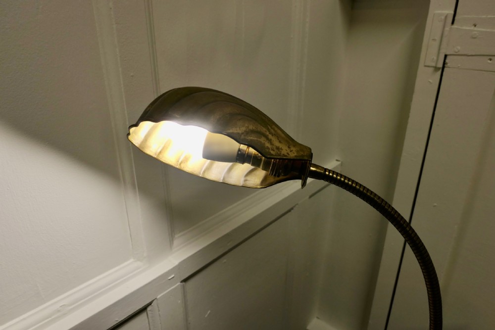 A Traditional Brass Banker’s Desk Lamp View IV