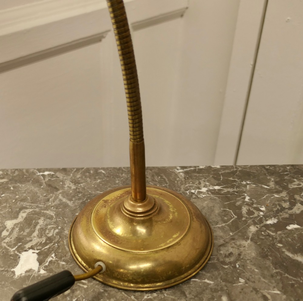 A Traditional Brass Banker’s Desk Lamp View VII