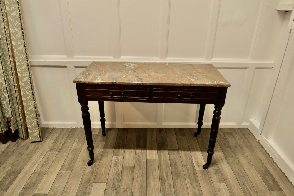 An Elegant Edwardian Pine Writing Table by Shoolbred View II