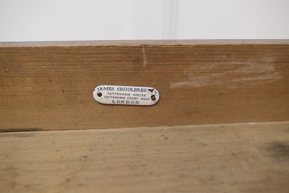 An Elegant Edwardian Pine Writing Table by Shoolbred View IV