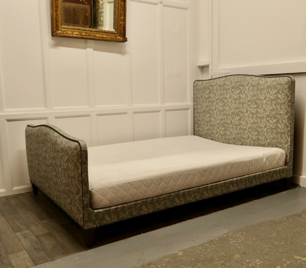 Charming 19th Century French Upholstered Double Bed View II