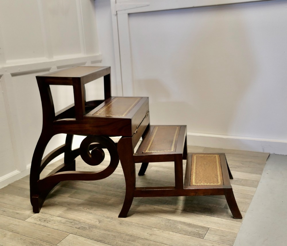 Large Metamorphic Library Chair or Library Steps  View IV