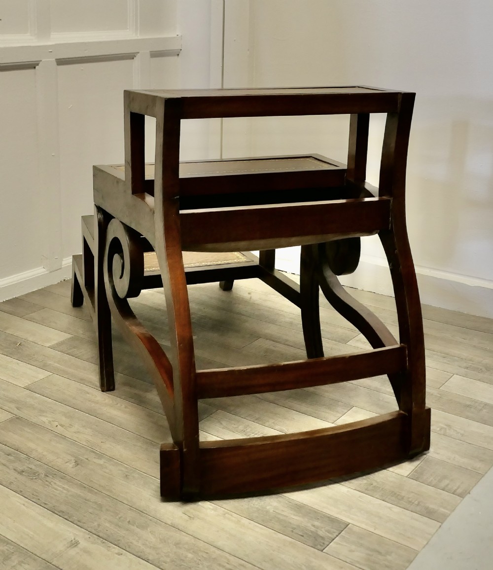 Large Metamorphic Library Chair or Library Steps  View VIII