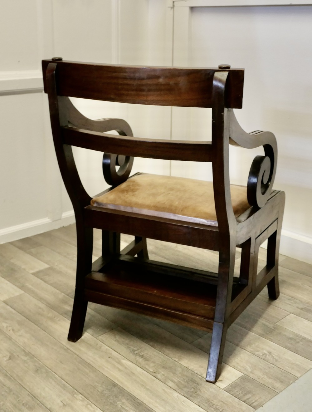 Large Metamorphic Library Chair or Library Steps  View IX