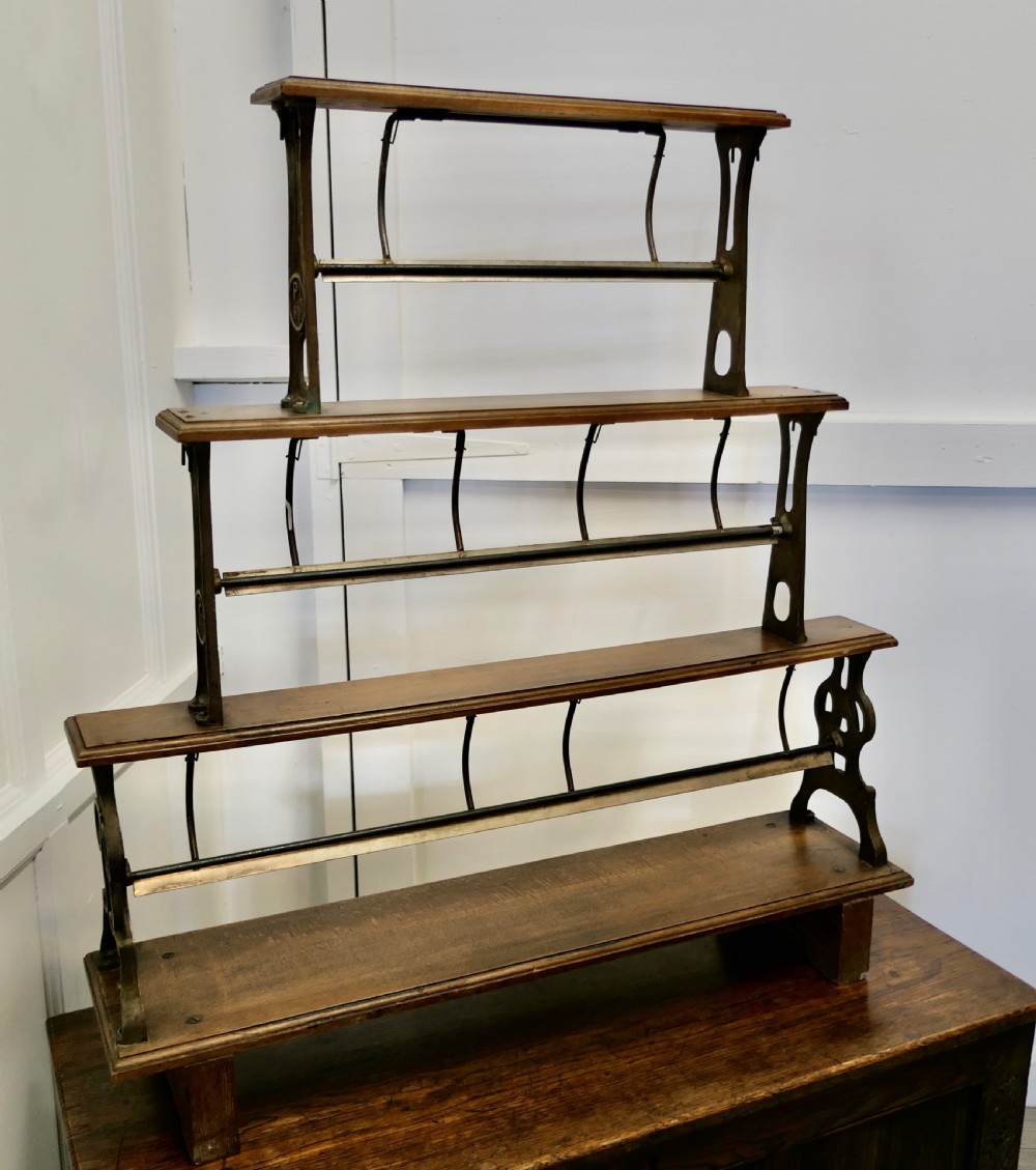 Very Rare 19th Century 3 Tier Shop Paper Roll Cutter View VII