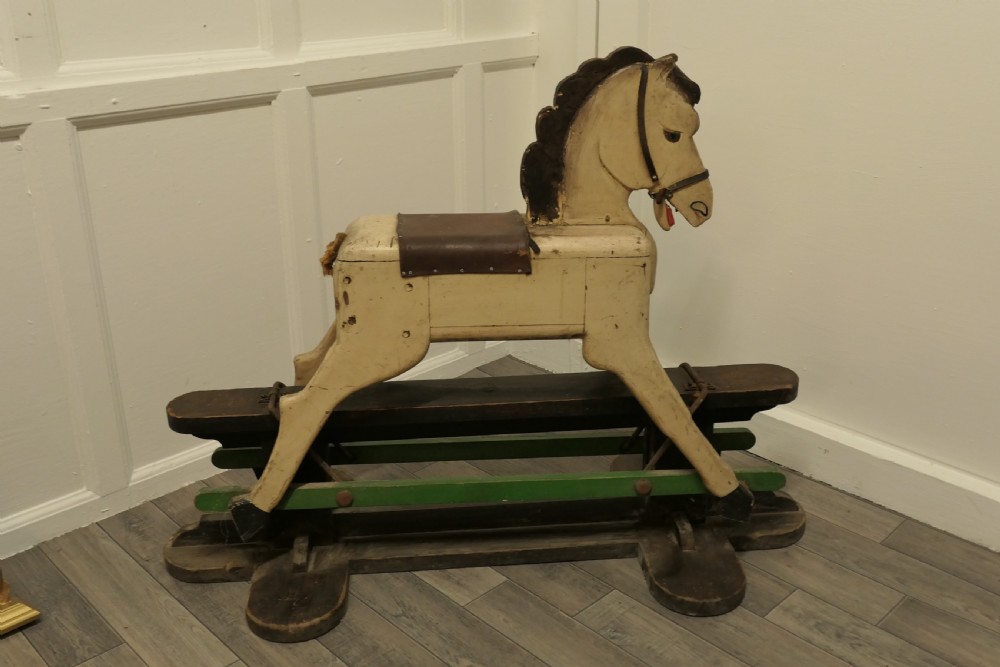 A 1920s Wooden Rocking Horse