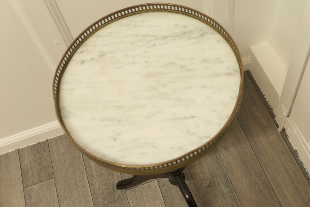 Petite French Marble Wine Table View III
