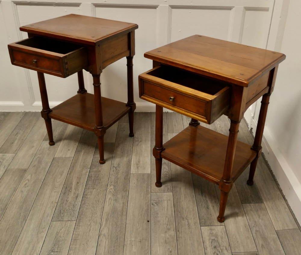 Pair of French Country Bedside Cabinets by Camille & Vence View IV