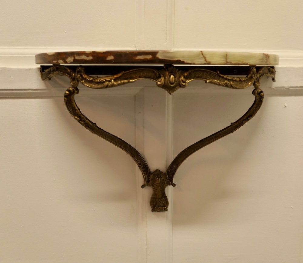 Charming, French Marble Console Wall Shelf View II