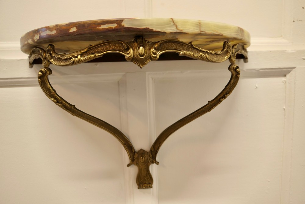 Charming, French Marble Console Wall Shelf View VII
