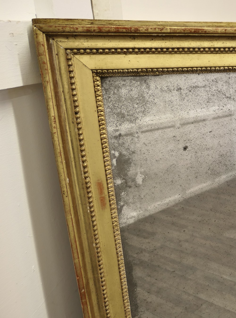 18th Century French Gilt Rectangular Wall Mirror View III