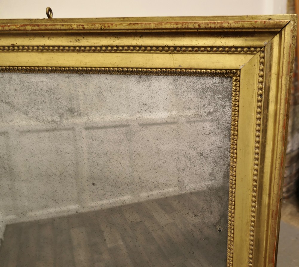 18th Century French Gilt Rectangular Wall Mirror View IV