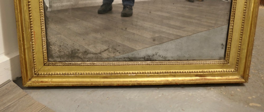 18th Century French Gilt Rectangular Wall Mirror View V