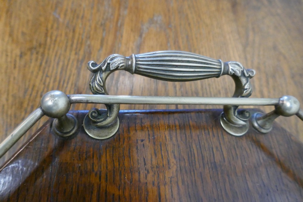 Octagonal Oak and Silver Plated Drinks Tray  View IV