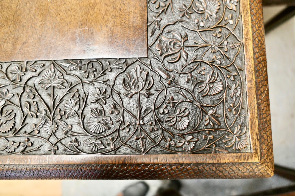 Carved Extending Table and 6 Matching Carver Chairs View VII