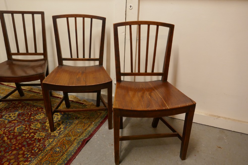 Near Set of 6 Georgian Style Country Chairs, View IV