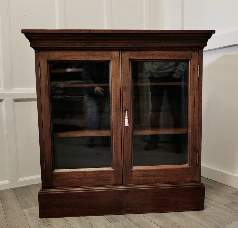 Fine Quality 19th Century Walnut Glazed Bookcase, Cupboard