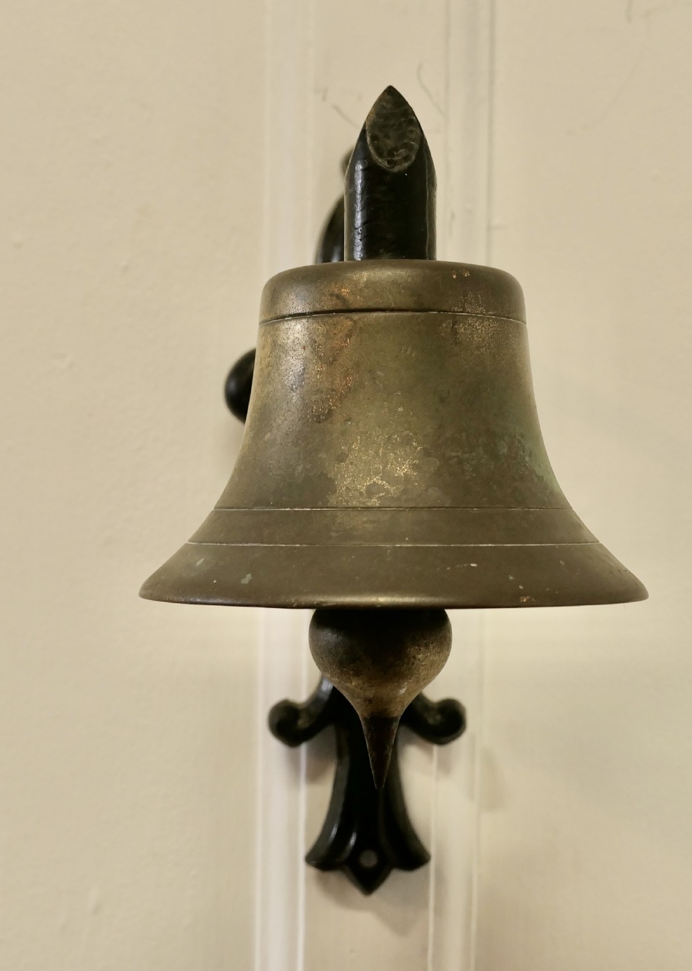 Brass Bell on a Cast Iron Bracket View II