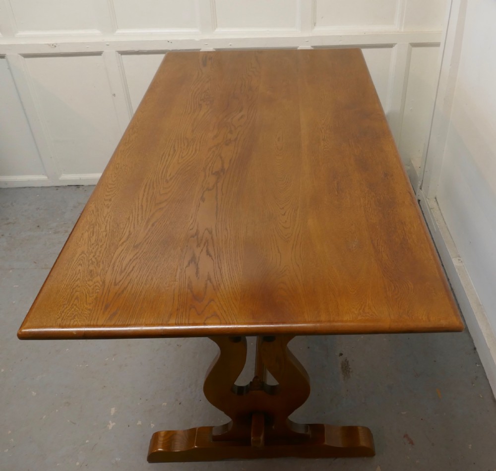 Oak Refectory Table   View III