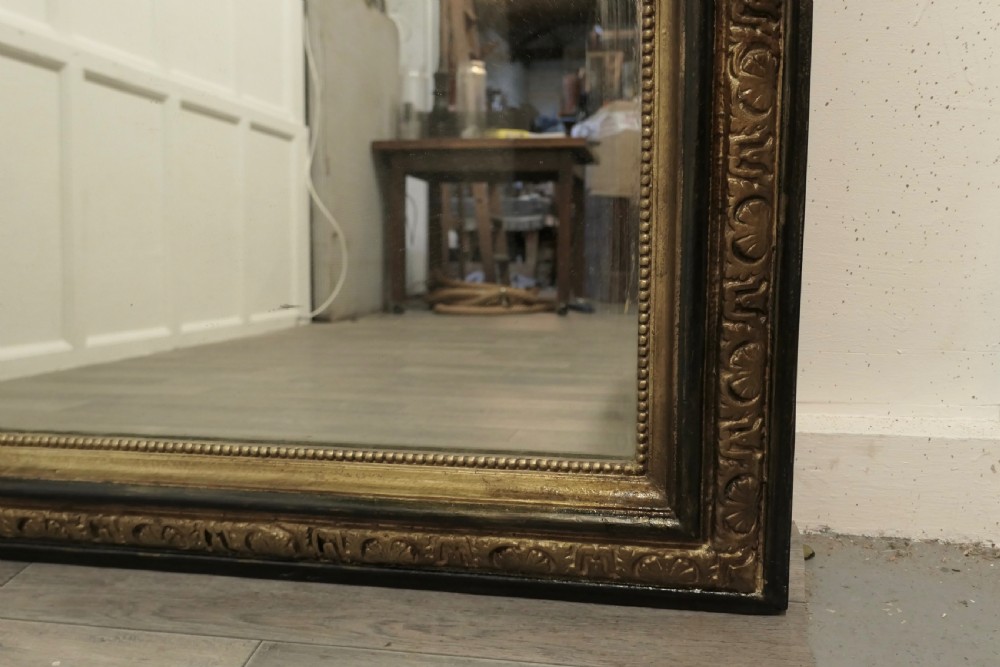 French Napoleon III Gilt Wall Mirror, Dragon Crest  View V