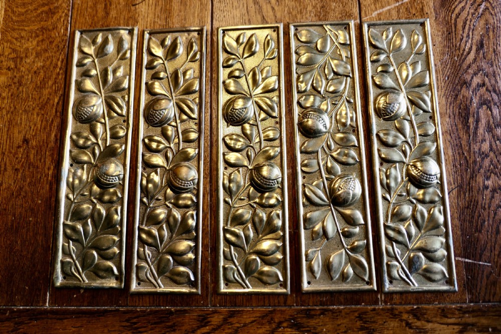 Keswick Design Style Arts and Crafts Brass Door Finger Plates, Door-furniture  View VI