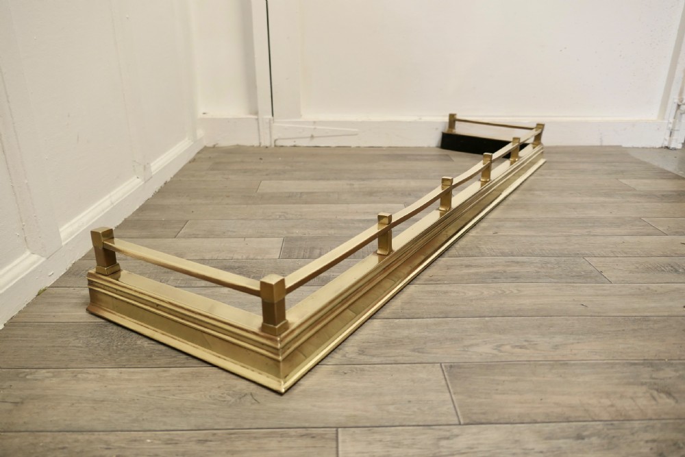 Good Quality Art Deco Brass Fender View III