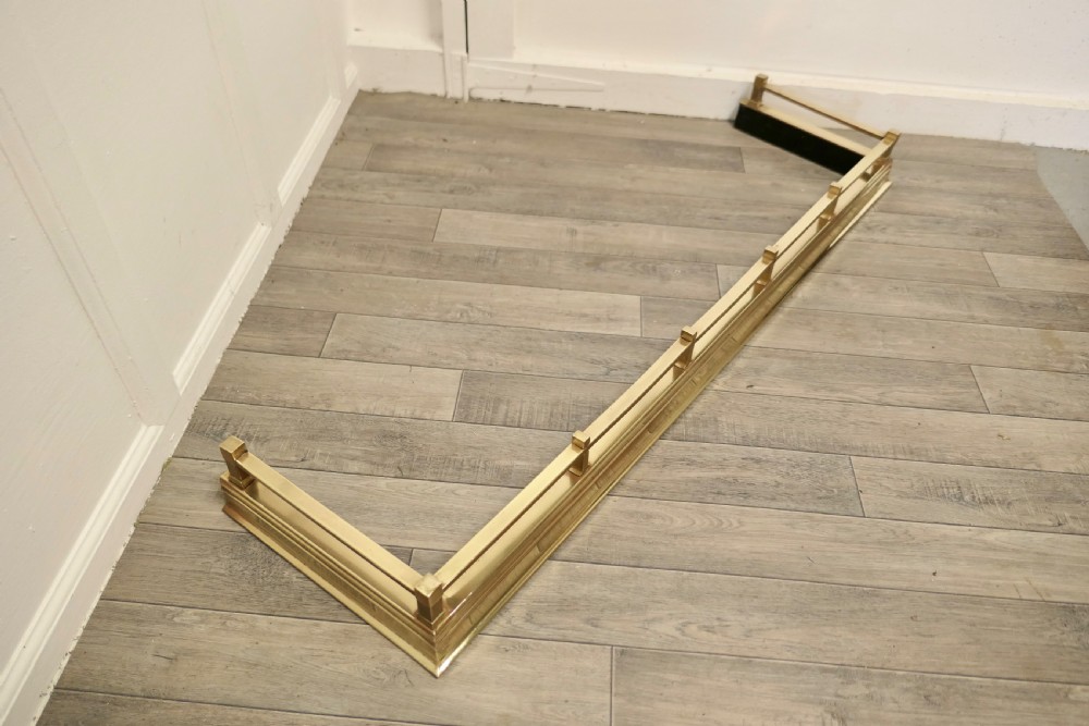 Good Quality Art Deco Brass Fender View IV