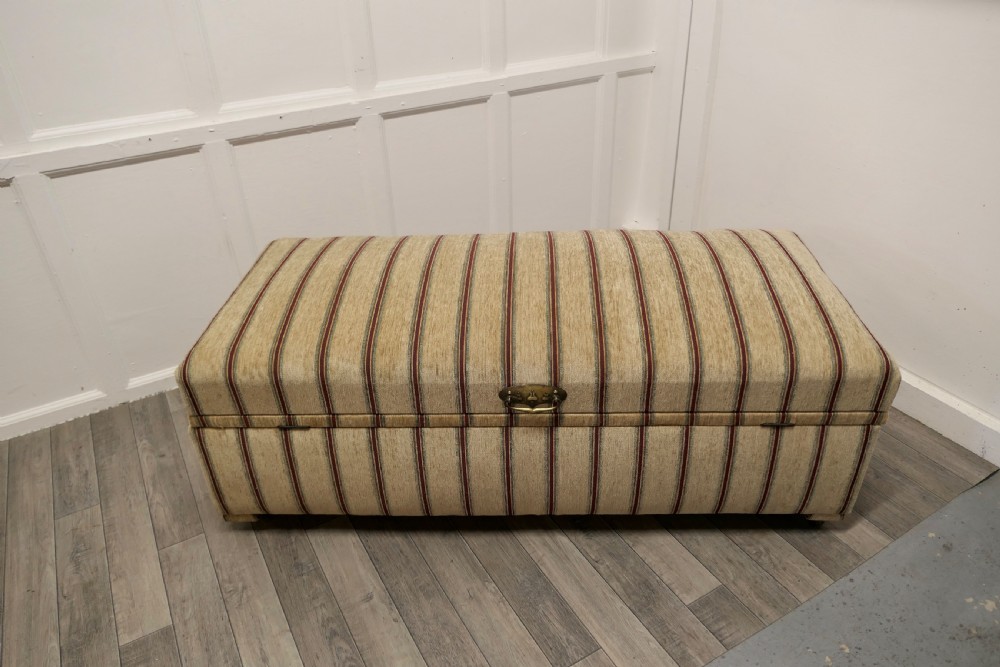 A Large Upholstered Double Ottoman or Window Seat  View II