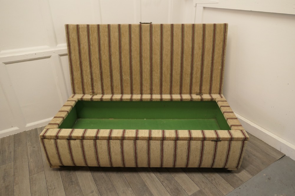 A Large Upholstered Double Ottoman or Window Seat  View III