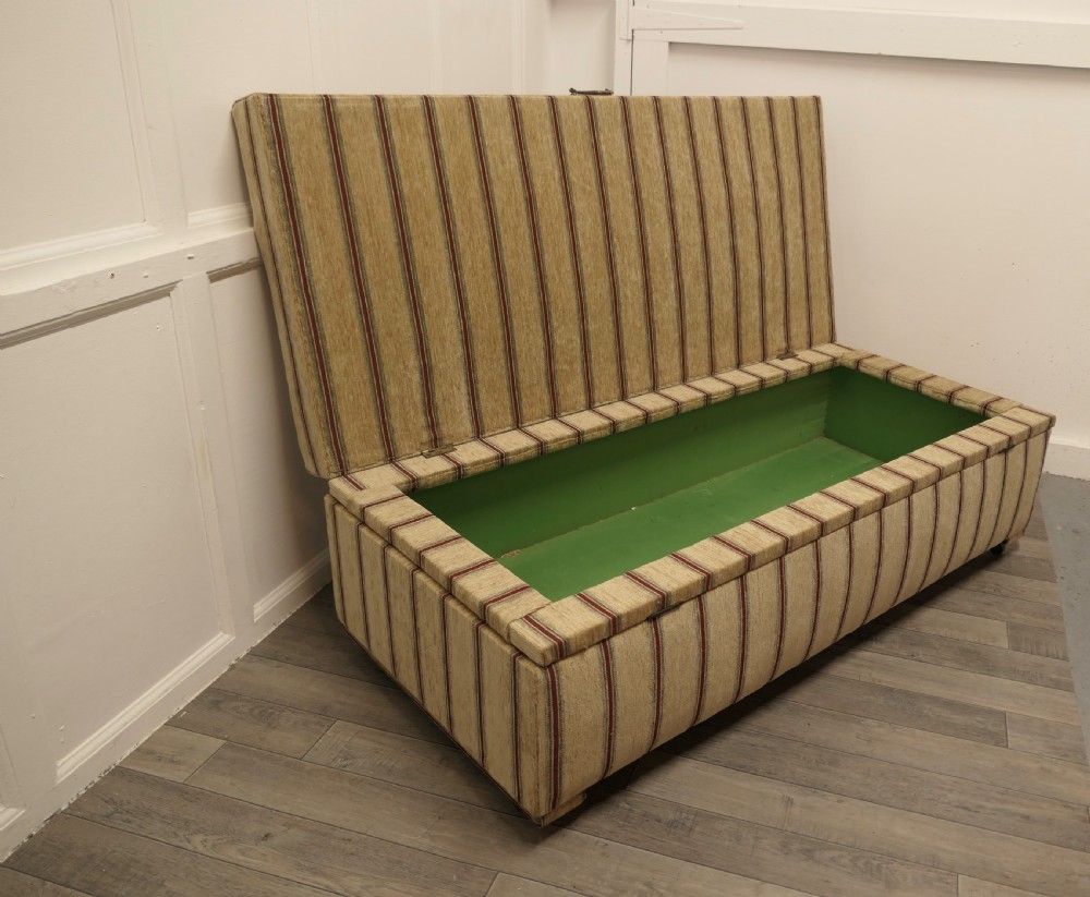 A Large Upholstered Double Ottoman or Window Seat  View IV