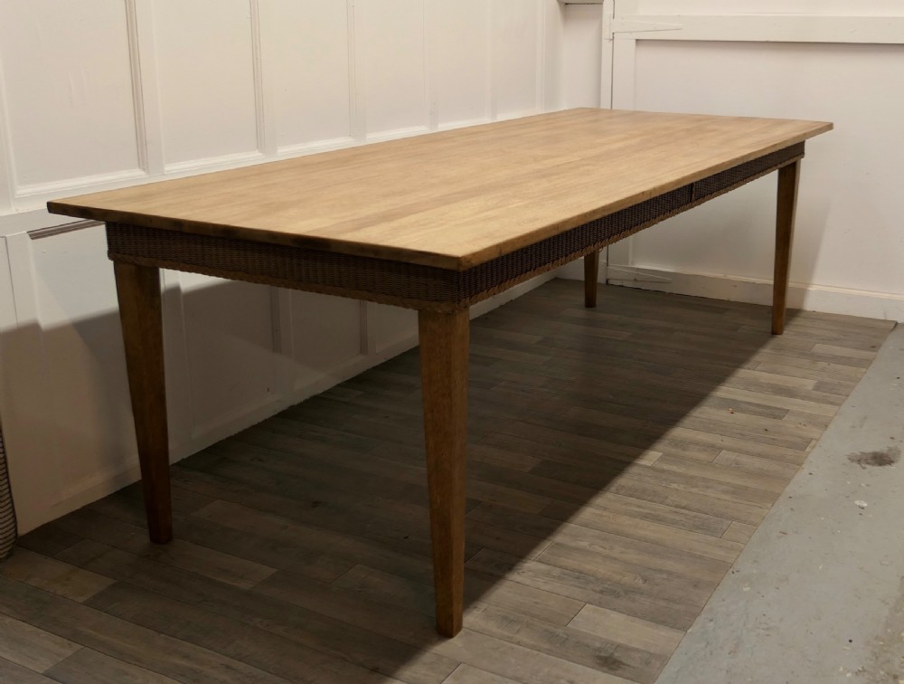 A Very Large Farmhouse Fruitwood Dining Table View III