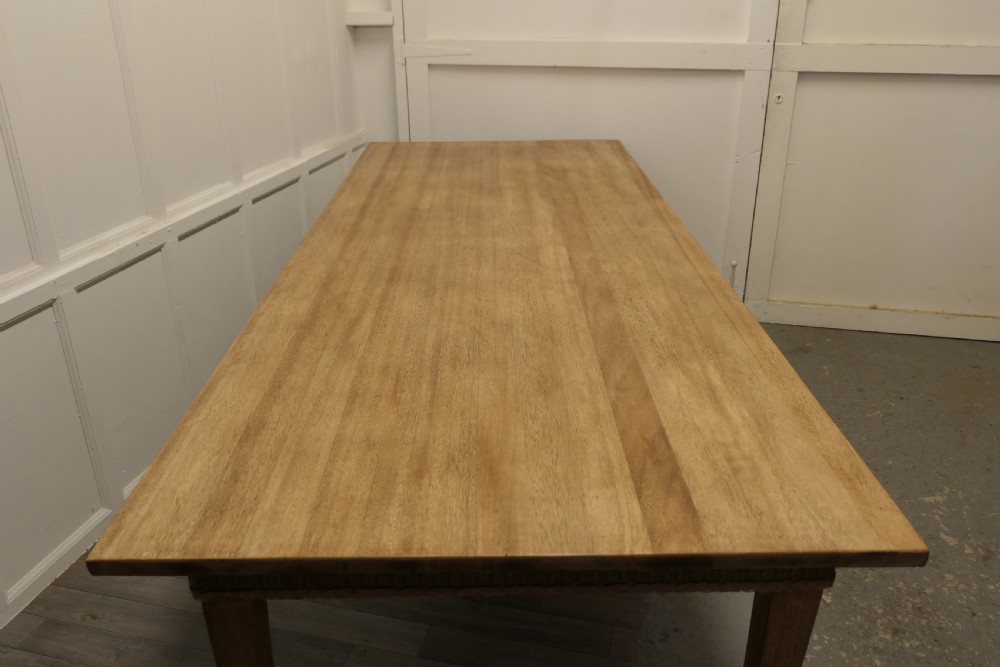 A Very Large Farmhouse Fruitwood Dining Table View IV