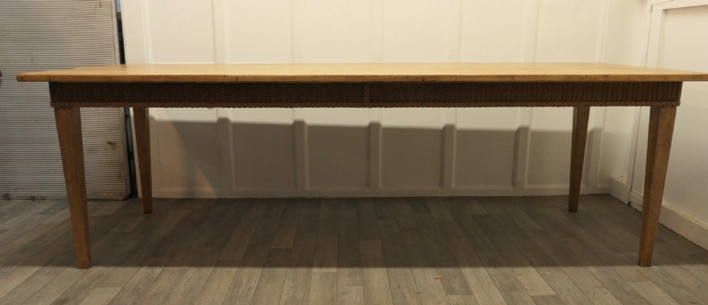 A Very Large Farmhouse Fruitwood Dining Table View VII