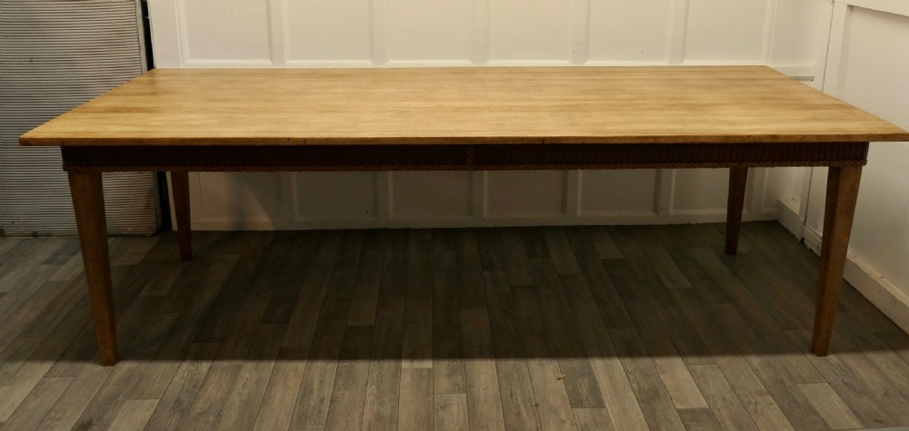 A Very Large Farmhouse Fruitwood Dining Table View VIII