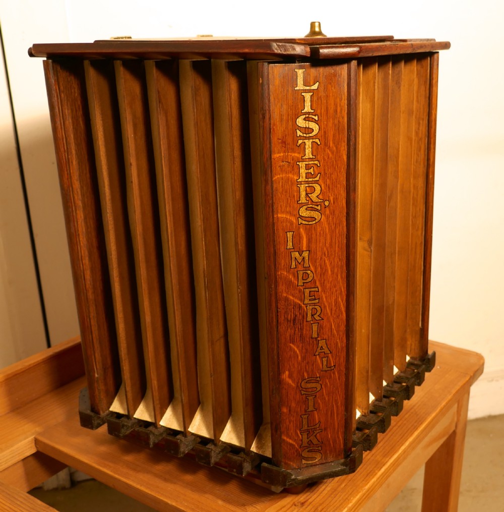  Revolving Lister Imperial Silks Haberdashers Cabinet