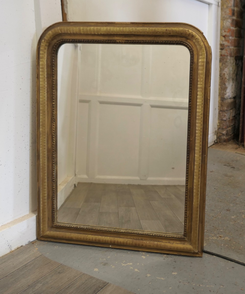 French 19th Century Louis Philippe Style Gold Mirror