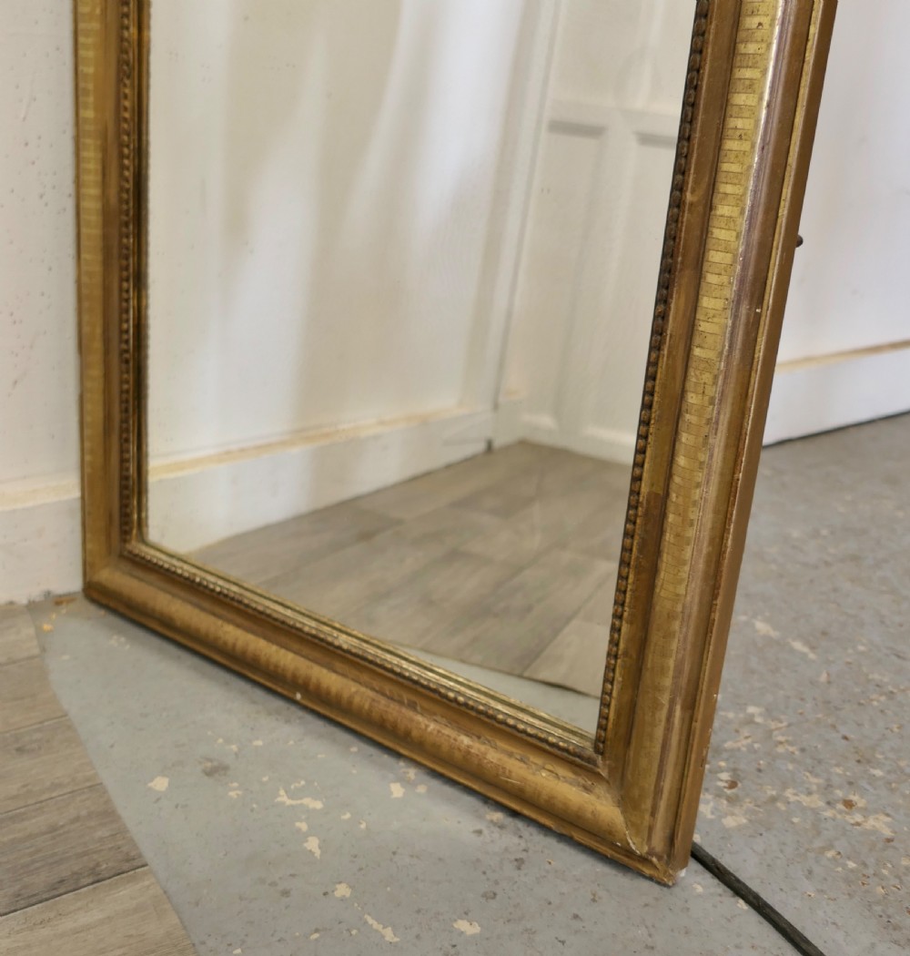 French 19th Century Louis Philippe Style Gold Mirror View V