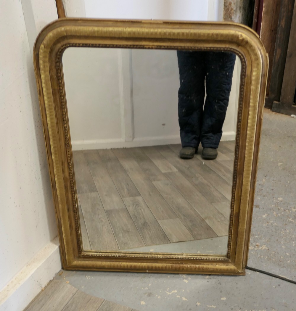 French 19th Century Louis Philippe Style Gold Mirror View VI