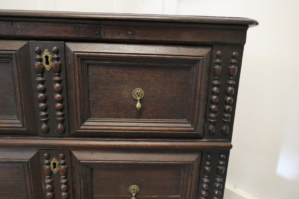 Early 19th Century Small Oak Chest of Drawers View III
