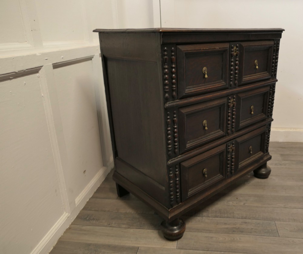 Early 19th Century Small Oak Chest of Drawers View VI