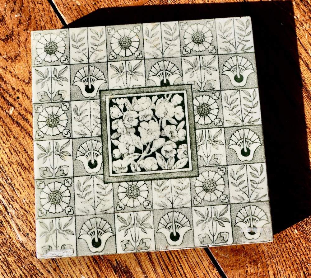 A Collection of 7 Mixed Victorian Ceramic Tiles View IV