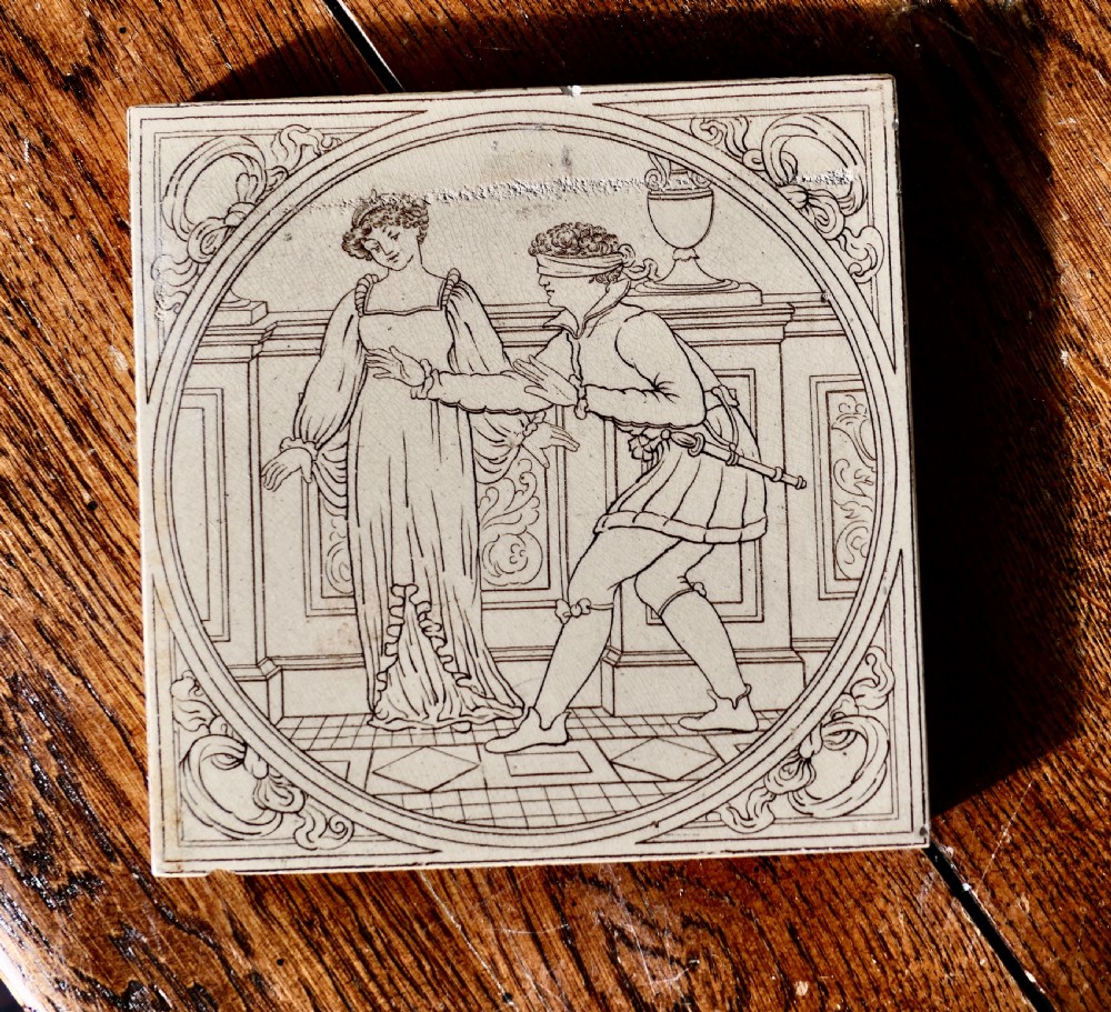 A Collection of 7 Mixed Victorian Ceramic Tiles View VIII